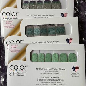 Color Street Pacific Waters and Drop & Give Me Zen Nail Strips + a minty fresh